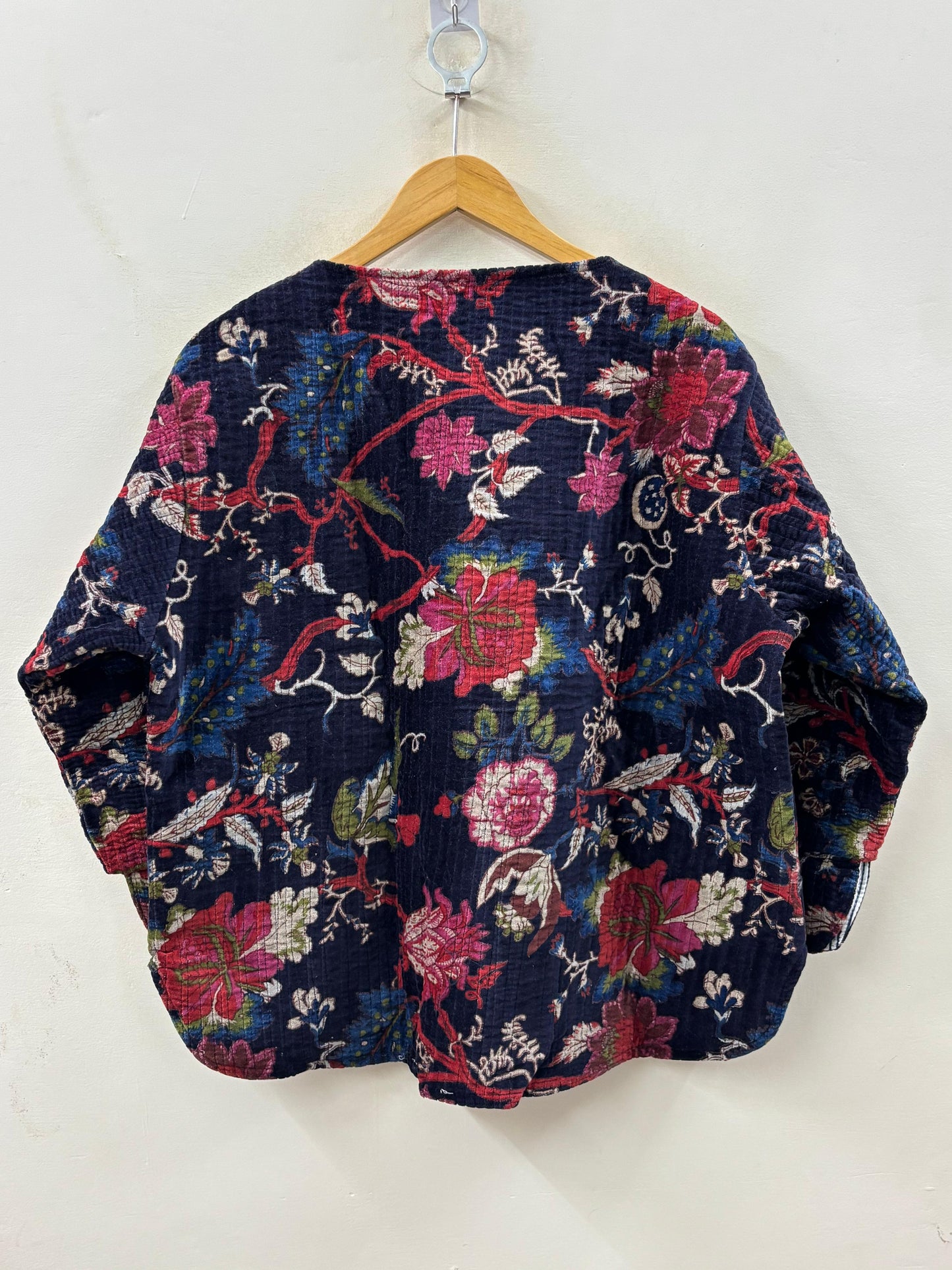The Midnight Garden — Hand Block-Printed Quilted Cotton Jacket - Default Title - Zoshak