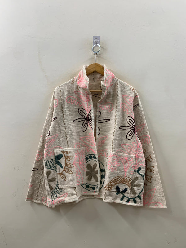 The Bagh Jacket — Ivory Sketch - Default Title - Zoshak