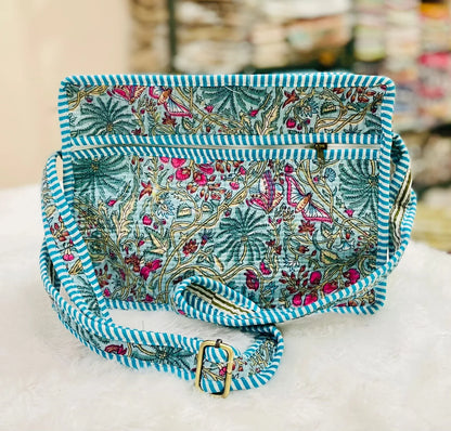 The Lotus Sling - Aqua Blue Tropical - Zoshak