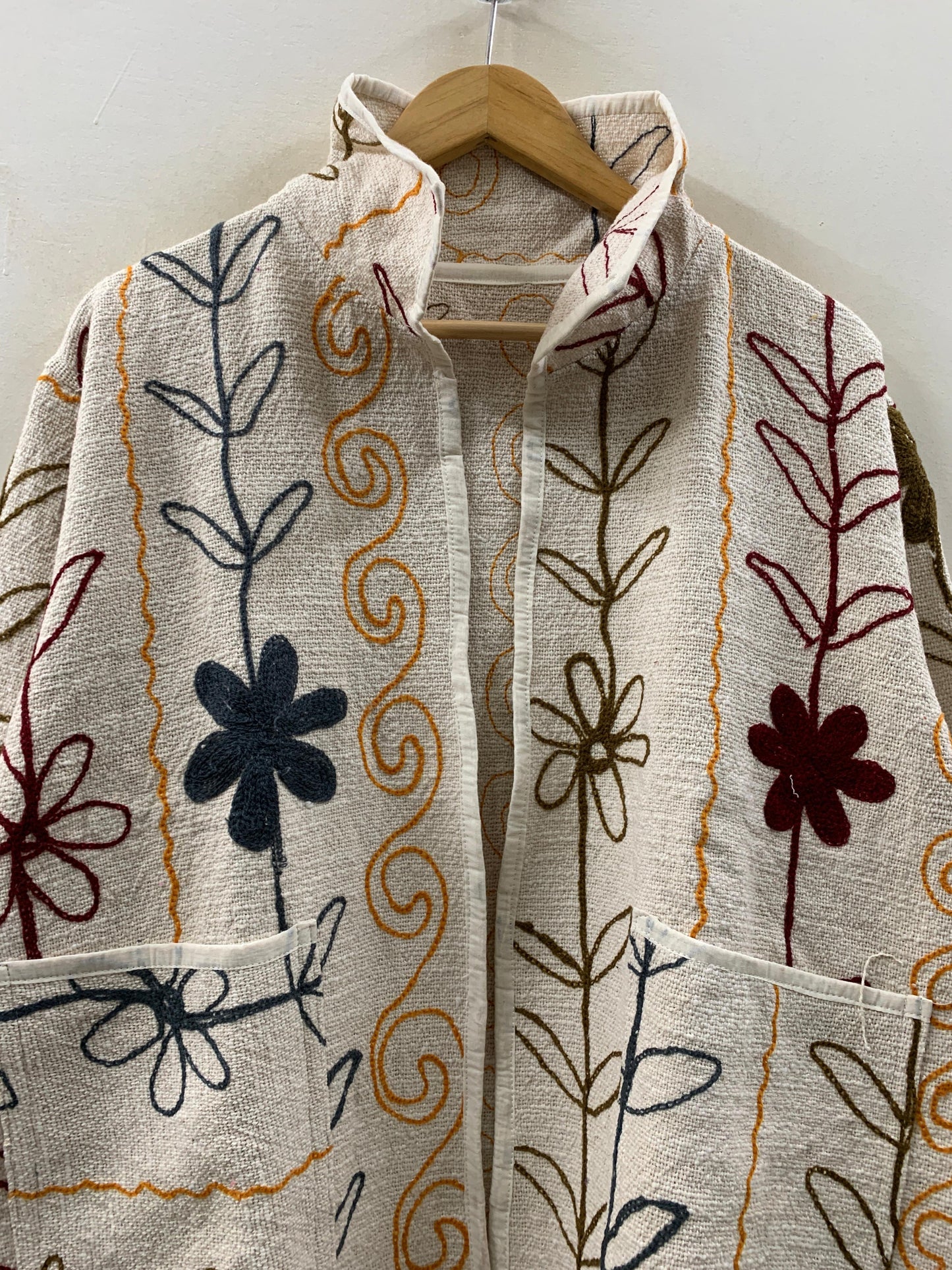 The Bagh Jacket — Ivory Wildflower - Default Title - Zoshak