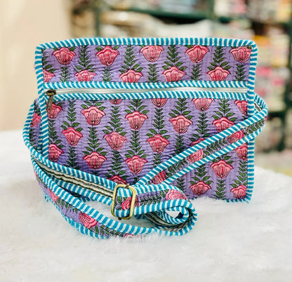 The Lotus Sling - Purple Floral - Zoshak