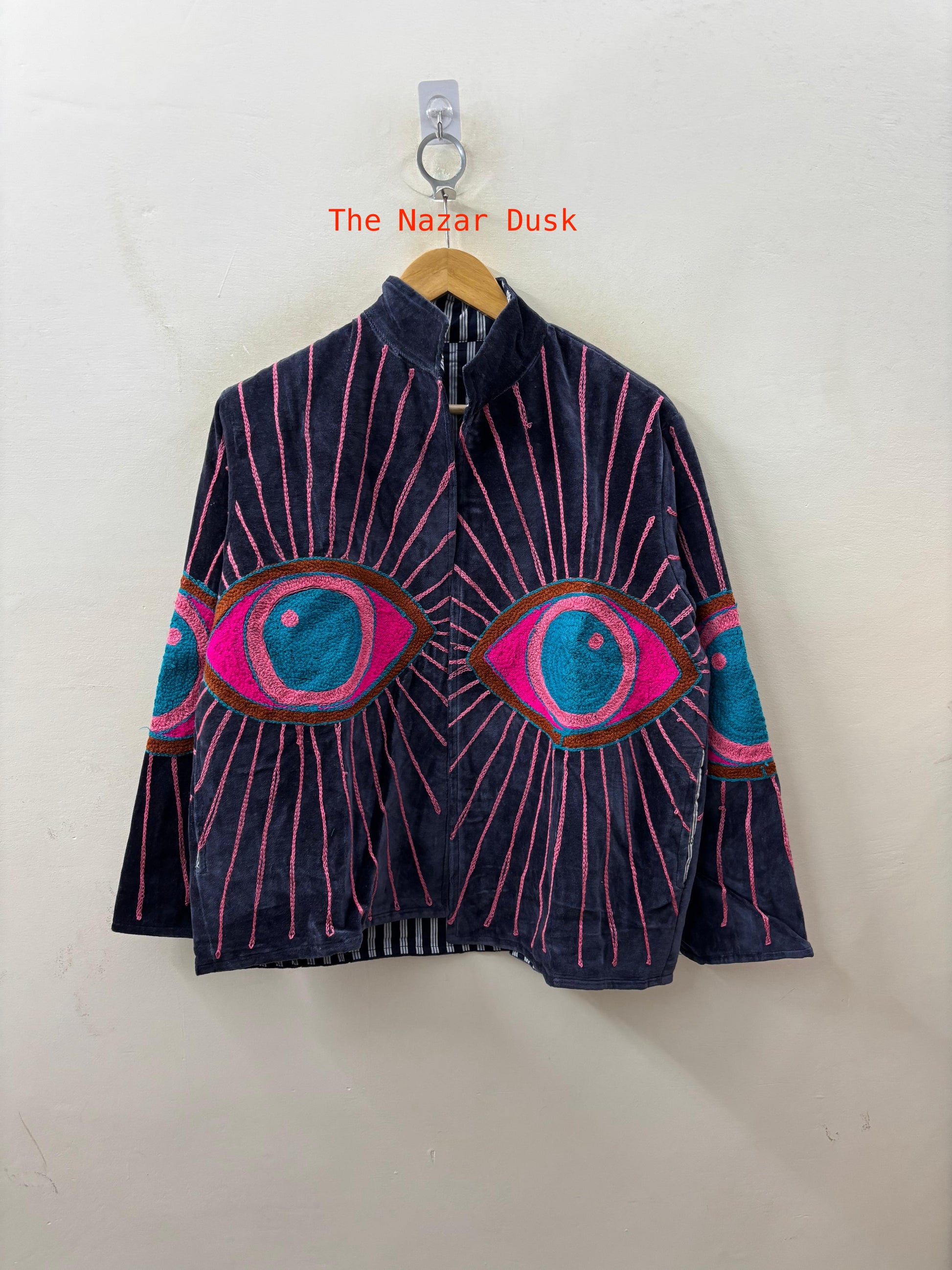 The Nazar — Evil Eye Embroidered Velvet Jackets - The Nazar Dusk - Zoshak