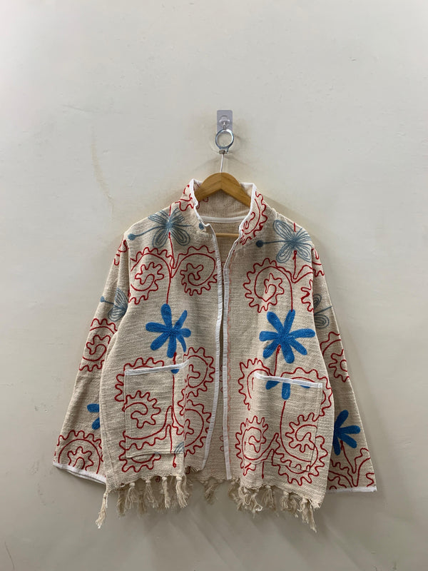 The Bagh Jacket — Natural Paisley - Default Title - Zoshak