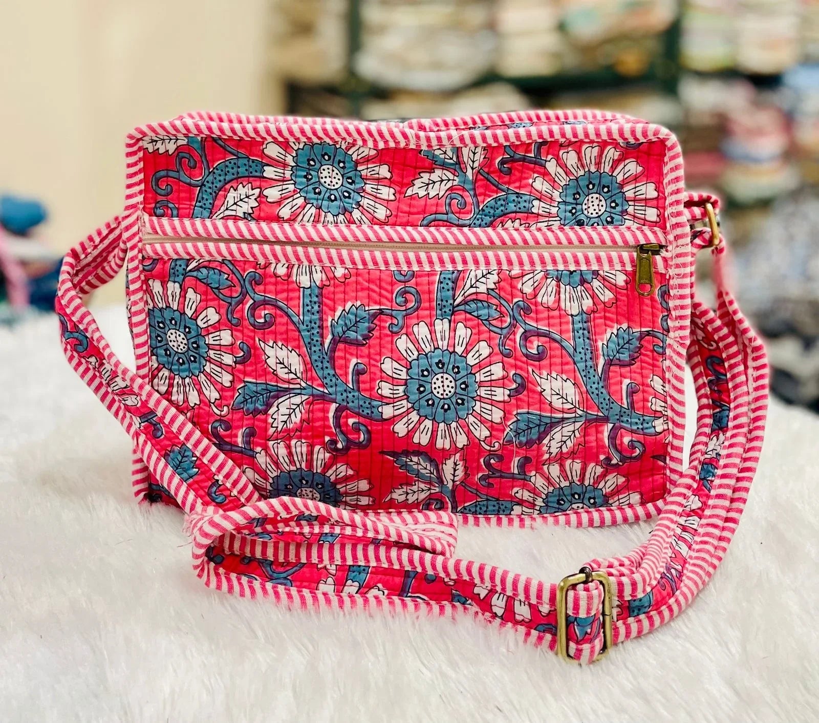 The Lotus Sling - Hot pink Bold Floral - Zoshak