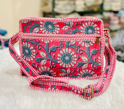 The Lotus Sling - Hot pink Bold Floral - Zoshak