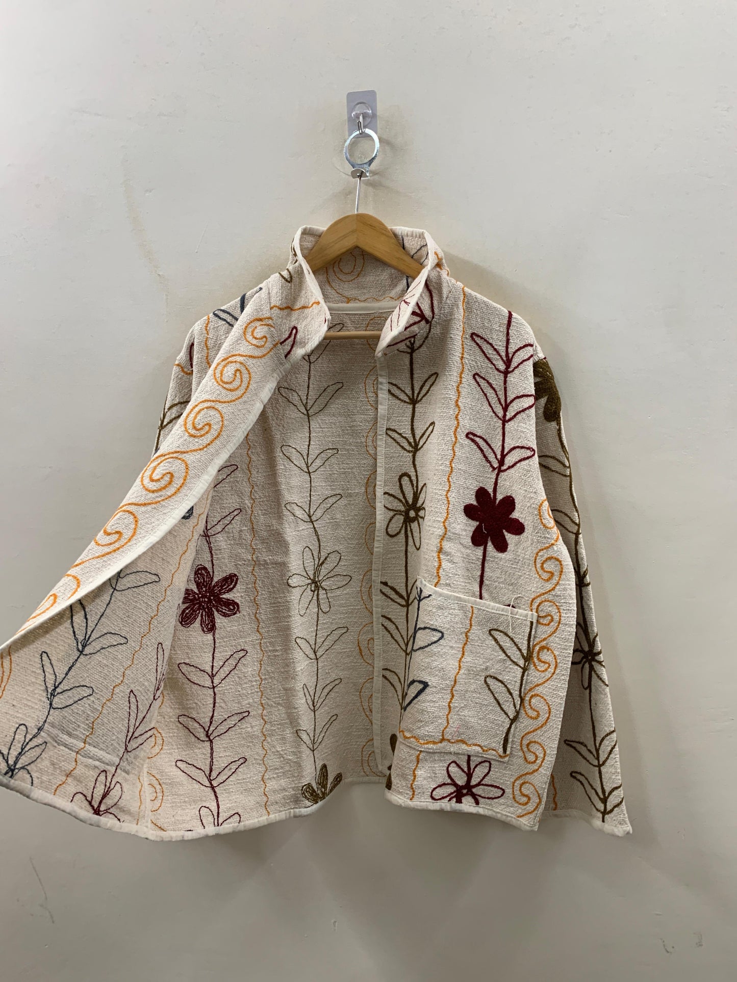 The Bagh Jacket — Ivory Wildflower - Default Title - Zoshak