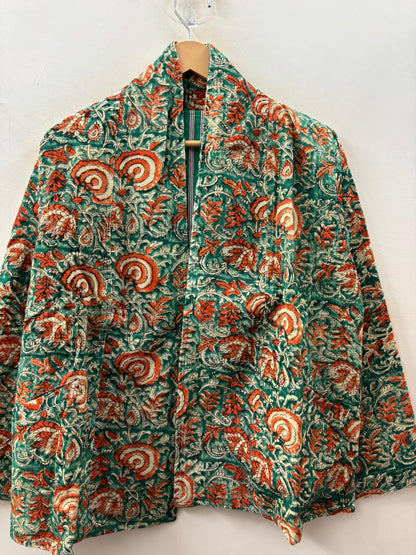 The Maharaja's Garden — Hand-Embroidered Corduroy Jacket — Deep Forest Green - Default Title - Zoshak Jacket