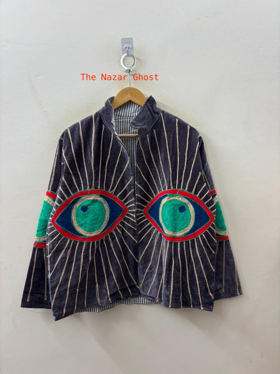 The Nazar — Evil Eye Embroidered Velvet Jackets - The Nazar Ghost - Zoshak