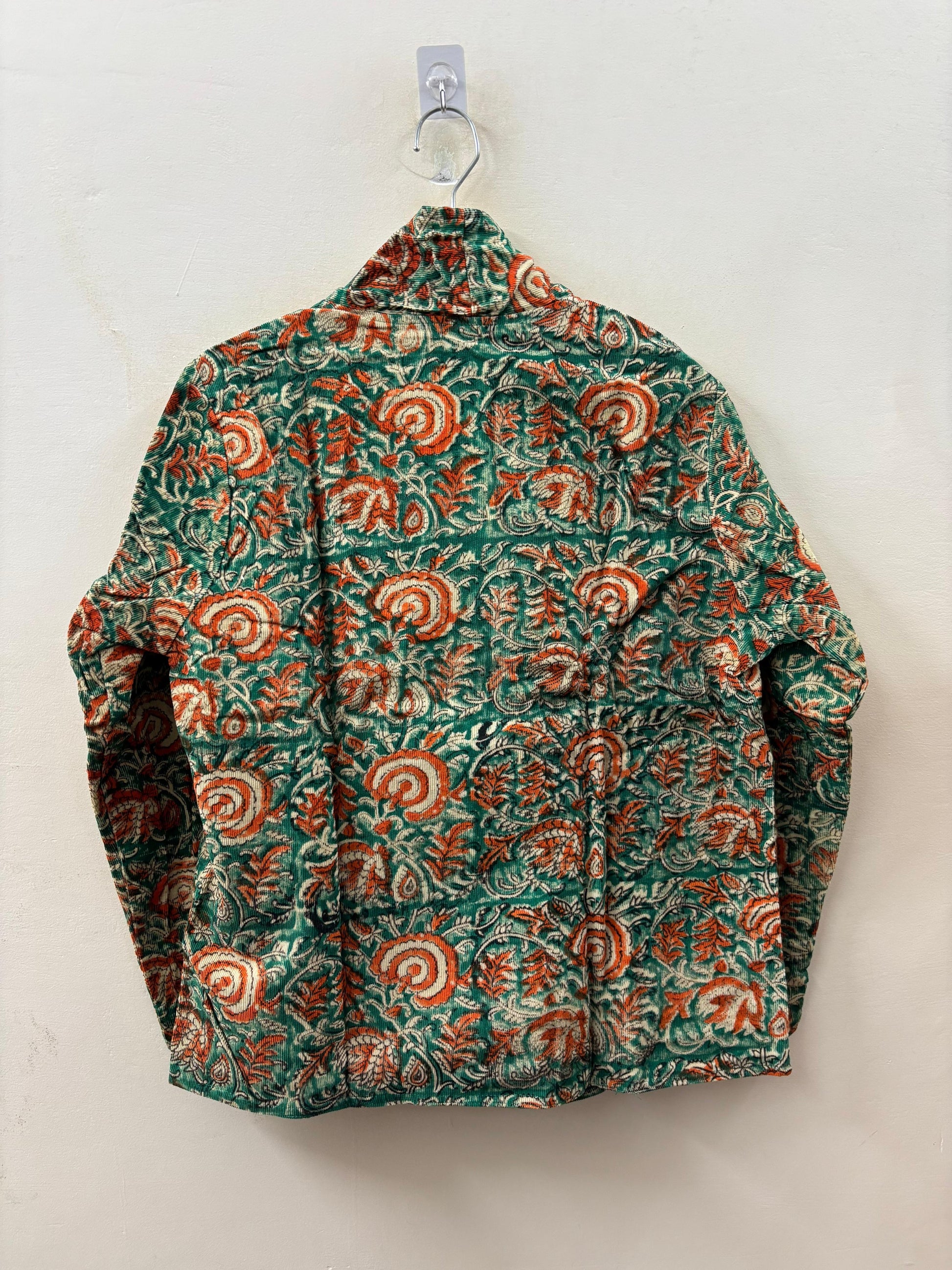 The Maharaja's Garden — Hand-Embroidered Corduroy Jacket — Deep Forest Green - Default Title - Zoshak Jacket