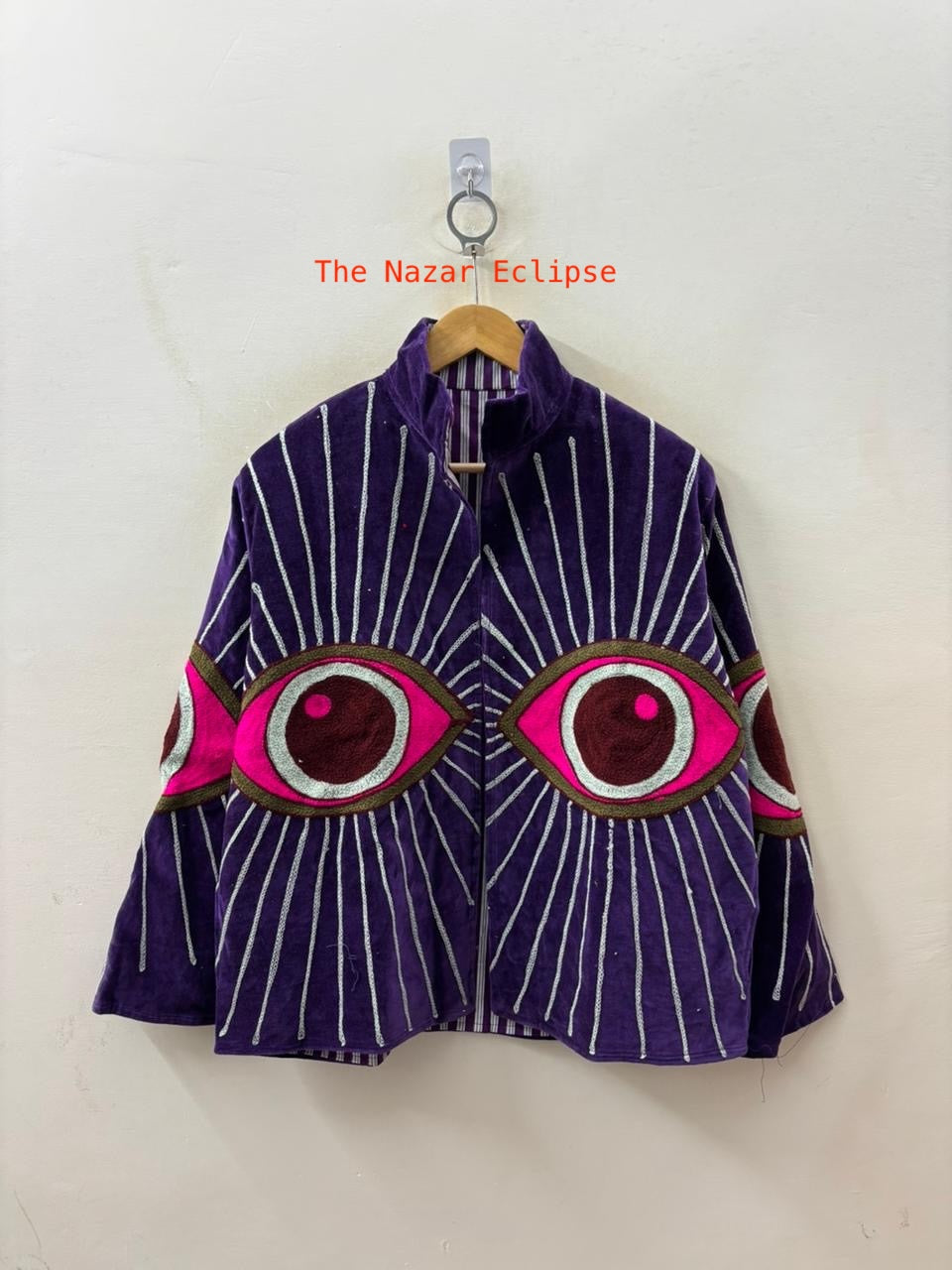 The Nazar — Evil Eye Embroidered Velvet Jackets - The Nazar Eclipse - Zoshak