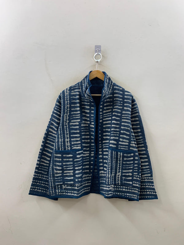 The Bagh Jacket — Indigo Dash - Default Title - Zoshak