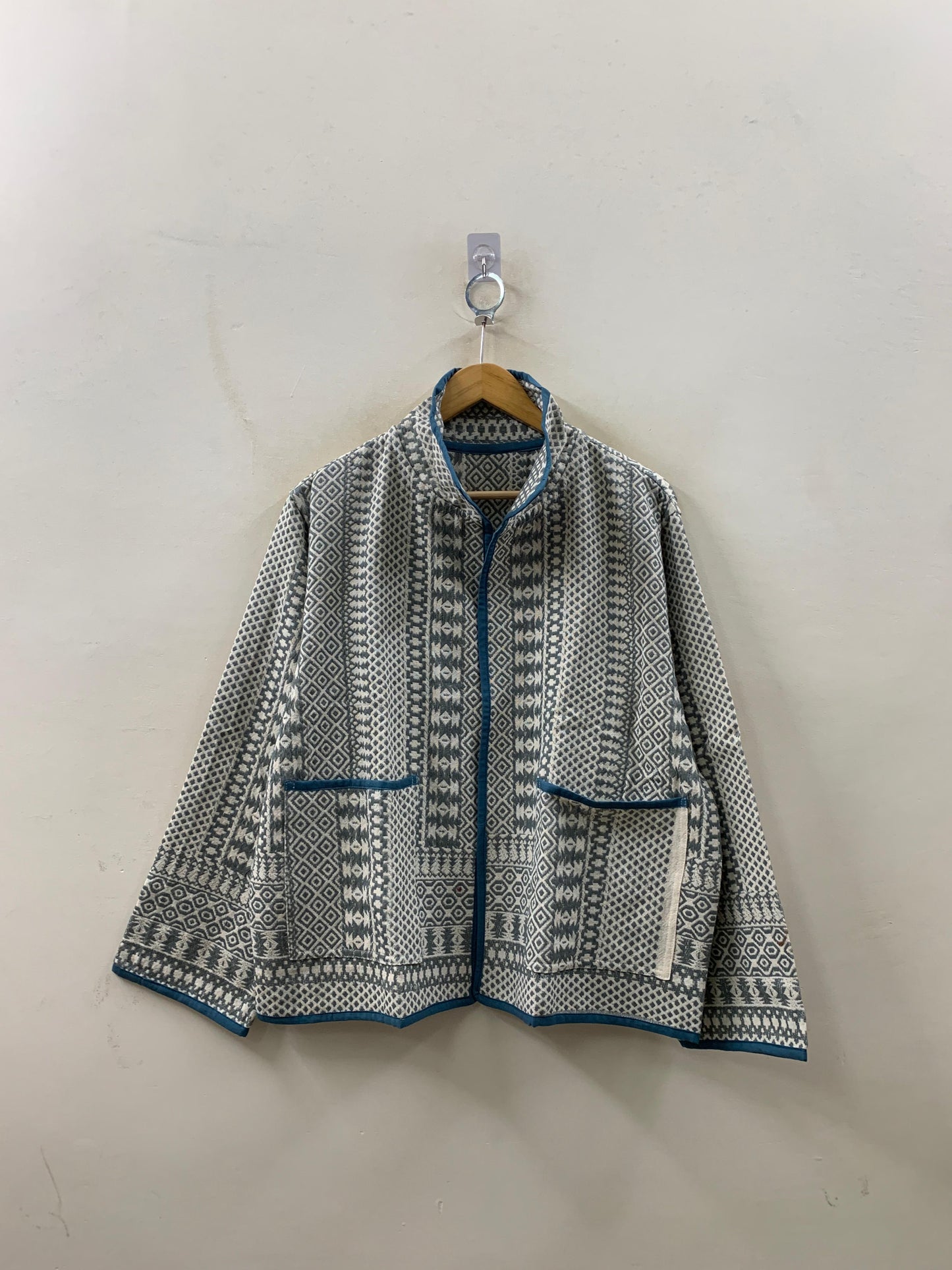 The Bagh Jacket — Slate Geometry - Default Title - Zoshak