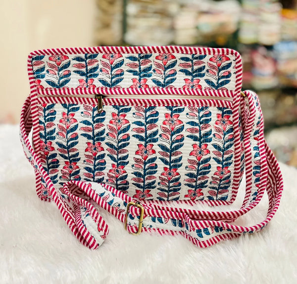 The Lotus Sling - White & Pink Floral - Zoshak