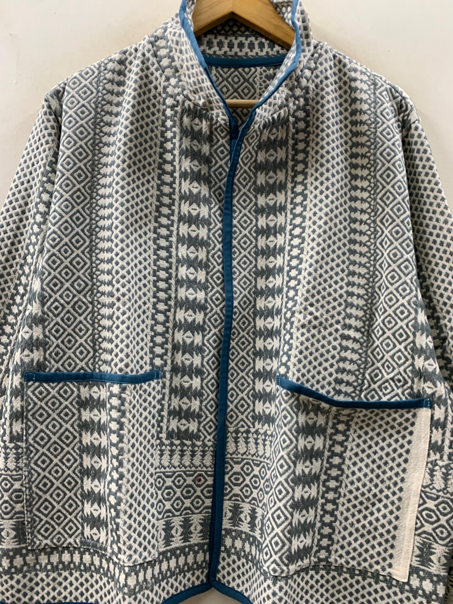 The Bagh Jacket — Slate Geometry - Default Title - Zoshak