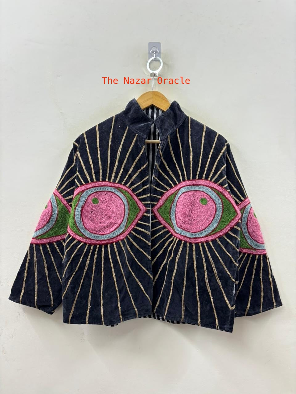 The Nazar — Evil Eye Embroidered Velvet Jackets - The Nazar Oracle - Zoshak