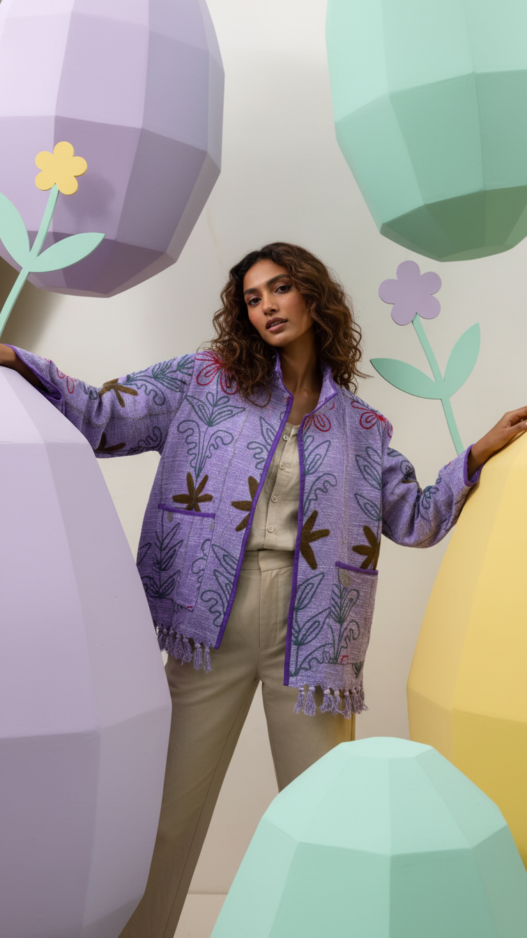 The Bagh Jacket — Lavender Wild - Default Title - Zoshak
